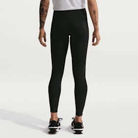 Nike   One Seamless Front High-Waisted Full-Length Leggings zwart