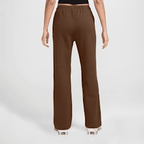 Nike   Studio Fleece Mid-Rise Open-Hem Pants brun