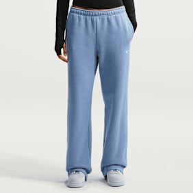 Nike   Studio Fleece Medium Weight Mid Rise Open Hem Pant bleu