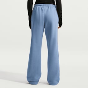 Nike   Studio Fleece Medium Weight Mid Rise Open Hem Pant blauw