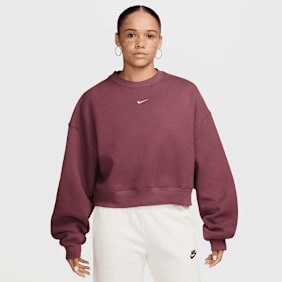 Nike   Studio Fleece Oversized Cropped Crew crvena