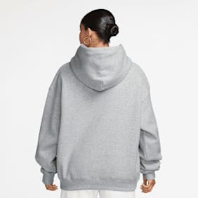 Nike   Studio Fleece Oversized Logo Hoodie szary