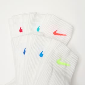 Nike   6 PACK - Everyday Elevated Crew bijela