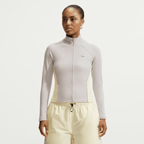 Nike   Sportswear Full-Zip Long-Sleeve Top beż