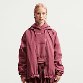 Nike   Studio Fleece Medium Weight Crop Hoodie rosa