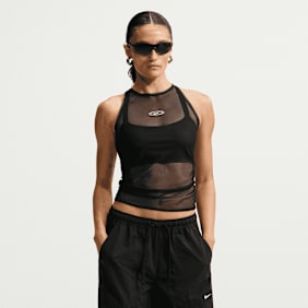 Nike   Sportswear Tight Sheer Tank Top czarny