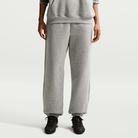 Nike   Studio Fleece Medium Weight High-Rise Oversized Cuffed Pants siva