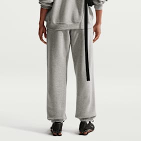 Nike   Studio Fleece Medium Weight High-Rise Oversized Cuffed Pants grijs