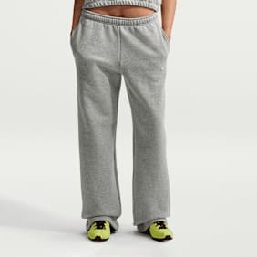 Nike   Studio Fleece Mid-Waist Open-Hem Pant szary
