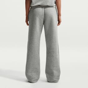 Nike   Studio Fleece Mid-Waist Open-Hem Pant grijs