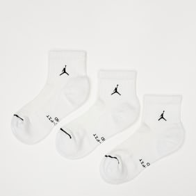 Jordan 3 PACK - Everyday Elevated Ankle Socks blanco