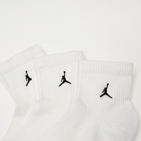 Jordan 3 PACK - Everyday Elevated Ankle Socks blanco