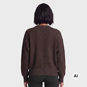 aim'n Athletic Knit Sweatshirt marrón