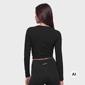 aim'n Shape Seamless Wrap Long Sleeve czarny