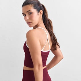 aim'n Shape Seamless Cross Back Bralette vermelho