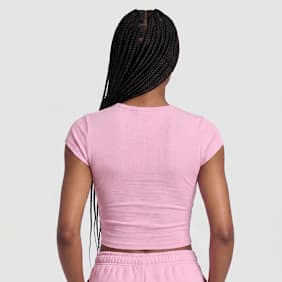Urban Classics Ladies Super Slim Short Sleeve Tee lichtroze