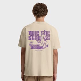 Mister Tee Rule The Streets Oversize Tee beige