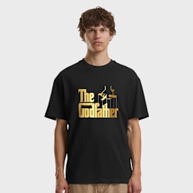 Mister Tee Gold Godfather Tee noir