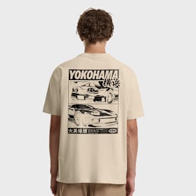 Mister Tee Yokohama Race Tee beż