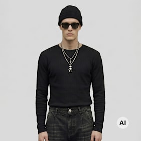 Urban Classics Loose Longsleeve Shirt schwarz