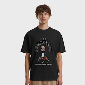 Mister Tee The Godfather not Personal Loose Tee zwart