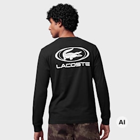 Lacoste Shirt warm grey noir