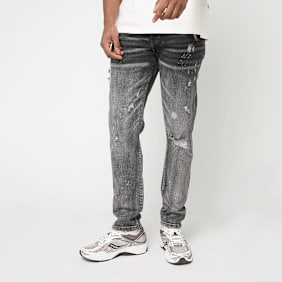 2Y STUDIOS Pedro Ripped Slim Fit Jeans grigio