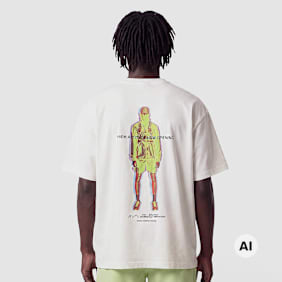 HALO Graphic Boxy T-Shirt beige