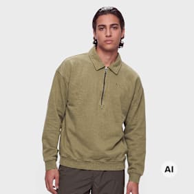 HALO Boxy Polo Sweat groen