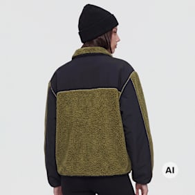 New Balance High Pile Fleece Jacket Grün