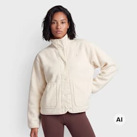 New Balance High Pile Fleece Jacket bež