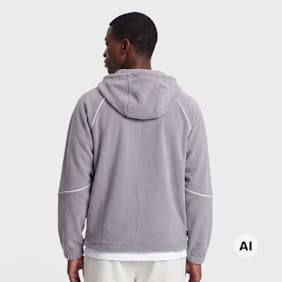 New Balance Trackside Polar Fleece Hoodie morado
