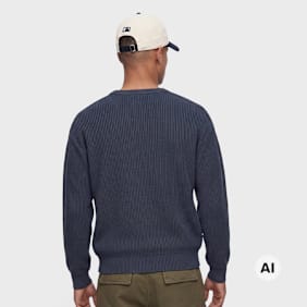 Karl Kani OG Knit Oversized Crew azul
