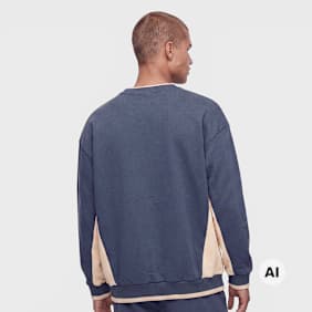 Karl Kani Signature BRK Insert Oversized Crew bleu
