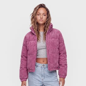 Karl Kani OG K Corduroy Puffer Jacket violet violeta