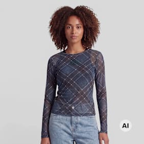 Karl Kani Signature Check Mesh Longsleeve višebojno