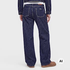 Karl Kani Retro Pinstripe Jeans blu