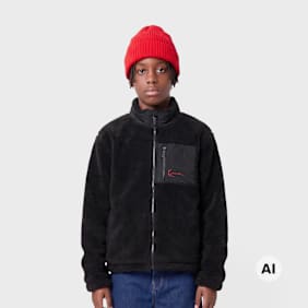 Karl Kani Signature Teddy Trackjacket Schwarz