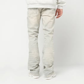 Smoke Rise Grunge Wash Effect Jeans Elva blauw