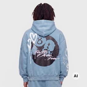 Smoke Rise Truth Hoodie blau