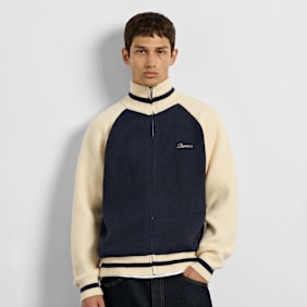 Burocs Knitted Zip Hoodie bleu