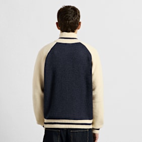 Burocs Knitted Zip Hoodie bleu