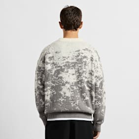 Burocs Pixel Knit Sweater szary