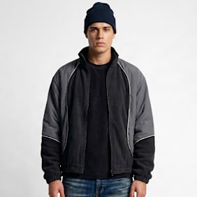 Urban Classics Polarfleece Taslan Track Jacket noir