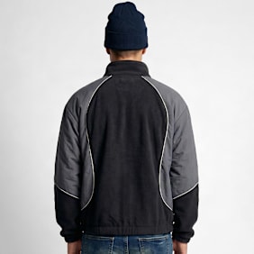 Urban Classics Polarfleece Taslan Track Jacket schwarz