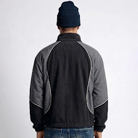 Urban Classics Polarfleece Taslan Track Jacket zwart
