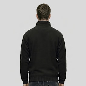Urban Classics Basic Polar Fleece Troyer negro