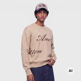 Another Cotton Lab Signature Knit Sweater bege