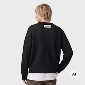 Another Cotton Lab Another Signature Knit Sweater crna