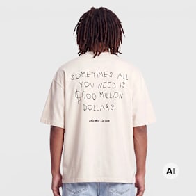 Another Cotton Lab 500$ T-Shirt bež